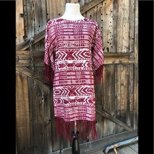 NWT Sam Edelman red  white Prairie dreamer dress